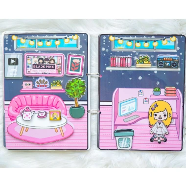 Ngôi nhà BLACKPINK - Búp bê giấy thông minh, thủ công cho bé gái, 120.000 VND 6