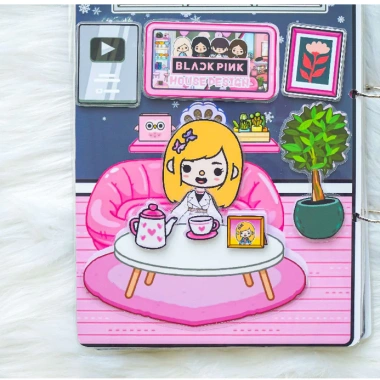 Ngôi nhà BLACKPINK - Búp bê giấy thông minh, thủ công cho bé gái, 120.000 VND 9