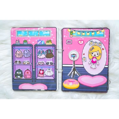 Ngôi nhà BLACKPINK cho bé gái - Đồ chơi giấy búp bê cô tiên xanh, giá 99.000 VND