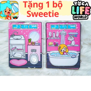 Ngôi nhà BLACKPINK Mansion búp bê giấy Toca Boca H6 – Đồ chơi bé gái cô tiên xanh 84.150₫ 4