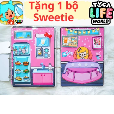 Ngôi nhà BLACKPINK Mansion búp bê giấy Toca Boca H6 – Đồ chơi bé gái cô tiên xanh 84.150₫ 6