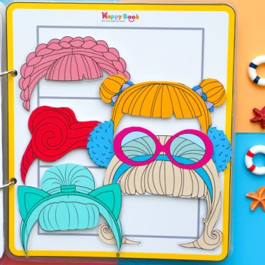 Ngôi nhà búp bê công chúa Toca Boca - Đồ chơi Montessori thủ công cho bé gái 110k 9