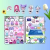 Ngôi nhà búp bê giấy 4 cô bé Melody Kuromi Cinamoroll Kitty – Đồ chơi mới, giá 150k VND 6