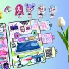 Ngôi nhà búp bê giấy 4 cô bé Melody Kuromi Cinamoroll Kitty – Đồ chơi mới, giá 150k VND 7