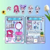 Ngôi nhà búp bê giấy 4 cô bé Melody Kuromi Cinamoroll Kitty – Đồ chơi mới, giá 150k VND 8