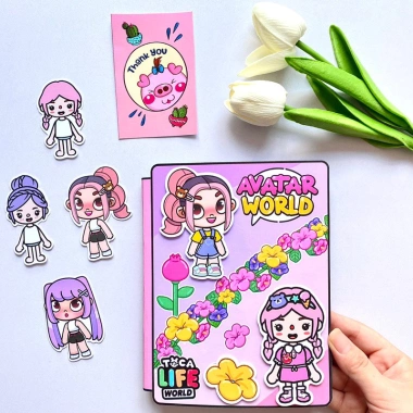Ngôi nhà cô bé Avatar và TocaBoca - 4 búp bê giấy đáng yêu, giảm giá tới 19%