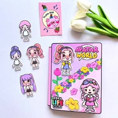 Ngôi nhà cô bé Avatar và TocaBoca - 4 búp bê giấy đáng yêu, giảm giá tới 19%