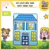 Ngôi nhà của bé Blue House Decoration – Giá chỉ 99.000₫, Đồ chơi giấy CandyHome, Phát triển trí tưởng tượng