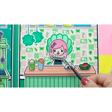 Ngôi nhà của bé Green House Quiet Book - Sách vải giáo dục, chỉ 100.000₫ 2