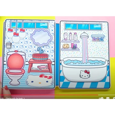 Ngôi nhà Hellokitty cho cô bé tóc hồng - Đồ chơi dễ thương, giá ưu đãi 100.000đ