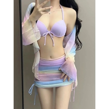 NGOMINH bộ đồ bơi bikini 4 chi tiết mùa hè sexy gợi cảm màu tím pastel - Giá 169.000đ 6 NGOMINH bộ đồ bơi bikini 4 chi tiết mùa hè sexy gợi cảm màu tím pastel - Giá 169.000đ 6