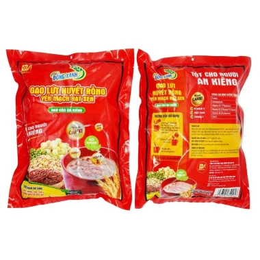 Ngũ Cốc Ăn Kiêng Gạo Lứt Huyết Rồng + Yến Mạch Hạt Sen 20 Gói 25g - Giá chỉ 95k 4
