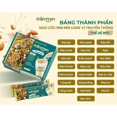 Ngũ cốc bầu Min Min 29 loại hạt - Lợi sữa, dinh dưỡng, giá chỉ 90.000 VNĐ