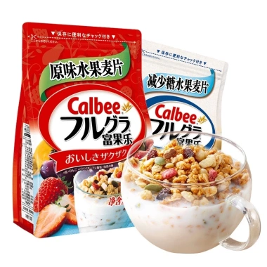 Ngũ cốc Calbee ăn kiêng giảm cân, tăng cân mix sữa chua hoa quả - nội địa Nhật, giá 145.000đ 4