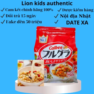 Ngũ cốc Calbee Nhật Bản 750g Hàng chuẩn nội địa đủ màu đủ vị giảm giá 188k