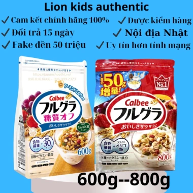 Ngũ cốc Calbee Nhật Bản 750g Hàng chuẩn nội địa đủ màu đủ vị giảm giá 188k