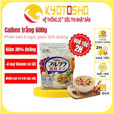 Ngũ cốc Calbee trắng 550g - Ít đường, nhập khẩu Nhật Bản, giá ưu đãi 179.000₫