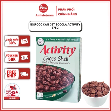 Ngũ Cốc Cán Dẹt Socola Activity 375g - Thơm Ngon, Giòn Rụm, Dinh Dưỡng, 109,641₫