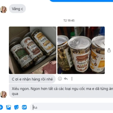 Ngũ cốc dinh dưỡng 5% yến mạch ZENDAFOOD - Granola siêu hạt 500g, giàu chất xơ, giảm cân, giá ưu đãi 159.400 VND 6 Ngũ cốc dinh dưỡng 5% yến mạch ZENDAFOOD - Granola siêu hạt 500g, giàu chất xơ, giảm cân, giá ưu đãi 159.400 VND 6