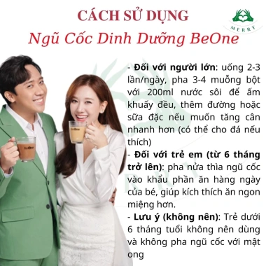 Ngũ Cốc Dinh Dưỡng Beone - Tăng Cân, Lợi Sữa, Đẹp Da, Dùng Cho Mọi Tuổi - 375.000đ