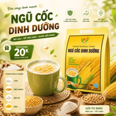 Ngũ Cốc Dinh Dưỡng Sing Việt 500g - Năng Lượng Bữa Sáng và Bữa Phụ, Thích Hợp Mọi Người, 55.000₫