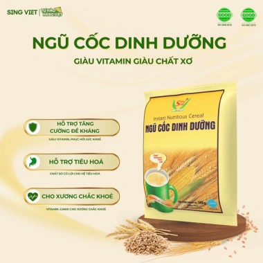Ngũ Cốc Dinh Dưỡng Sing Việt 500g - Năng Lượng Bữa Sáng và Bữa Phụ, Thích Hợp Mọi Người, 55.000₫