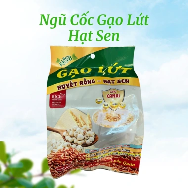 Ngũ Cốc Gạo Lứt Huyết Rồng + Hạt Sen Nutrilifes 16 gói 25g - Giảm giá 58.500đ