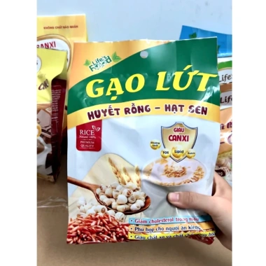 Ngũ Cốc Gạo Lứt Huyết Rồng + Hạt Sen Nutrilifes 16 gói 25g - Giảm giá 58.500đ