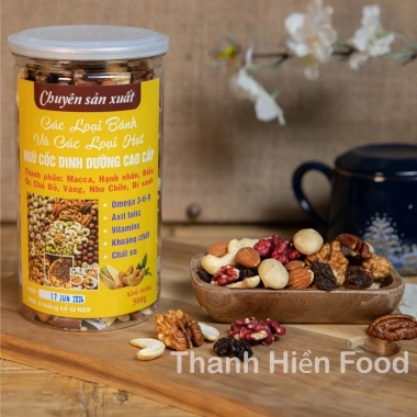Ngũ Cốc Granola Hạt Macca, Điều, Óc Chó, Hạnh Nhân 500g Ăn Kiêng Tăng Sức Khỏe