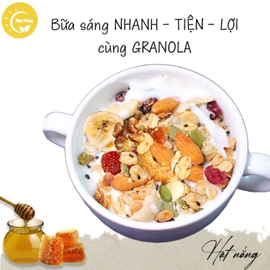 Ngũ cốc Granola siêu hạt Nhà Lá - Dinh dưỡng đầy đủ, giảm cân, giá chỉ 31.000đ 5 Ngũ cốc Granola siêu hạt Nhà Lá - Dinh dưỡng đầy đủ, giảm cân, giá chỉ 31.000đ 5
