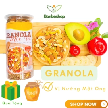 Ngũ Cốc Granola VIP 1Kg Siêu Hạt 90% Hạt - Giảm Cân Tự Nhiên Không Đường, Giá 90.000₫