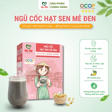 Ngũ cốc hạt sen & mè đen - tiêu hóa tốt, ngủ ngon, dinh dưỡng đầy đủ, chỉ 150.000 VND