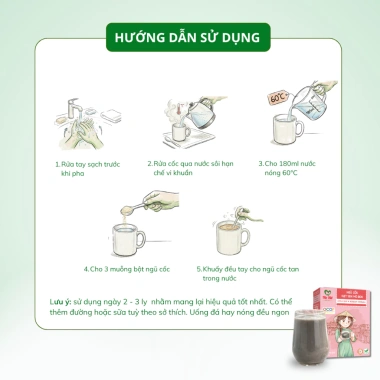 Ngũ cốc hạt sen & mè đen - tiêu hóa tốt, ngủ ngon, dinh dưỡng đầy đủ, chỉ 150.000 VND