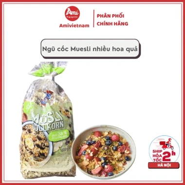 Ngũ Cốc Muesli Knusperone Nhiều Hoa Quả 1kg - Giảm Giá Đặc Biệt 217k
