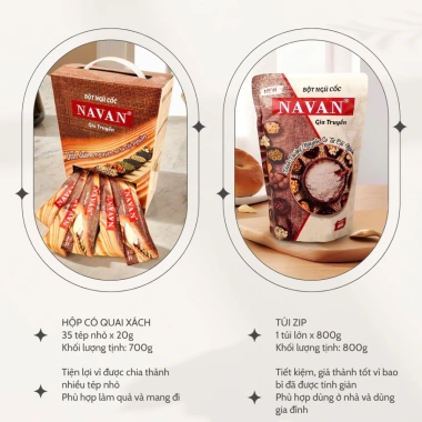 Ngũ cốc Navan chính hãng - Dinh dưỡng bà bầu, lợi sữa, giảm giá 215.000đ 3 Ngũ cốc Navan chính hãng - Dinh dưỡng bà bầu, lợi sữa, giảm giá 215.000đ 3