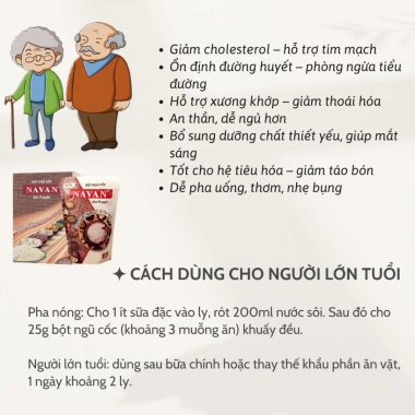 Ngũ cốc Navan chính hãng - Dinh dưỡng bà bầu, lợi sữa, giảm giá 215.000đ 6 Ngũ cốc Navan chính hãng - Dinh dưỡng bà bầu, lợi sữa, giảm giá 215.000đ 6