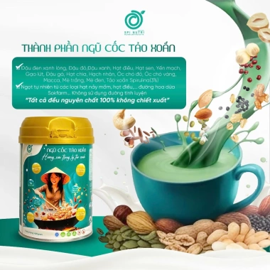 Ngũ Cốc Tảo Spinutri Dinh Dưỡng - Thay Thế Bữa Phụ, Giảm Cân, Đẹp Da, Chống Oxy Hóa - 450.000 VND 3 Ngũ Cốc Tảo Spinutri Dinh Dưỡng - Thay Thế Bữa Phụ, Giảm Cân, Đẹp Da, Chống Oxy Hóa - 450.000 VND 3