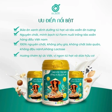 Ngũ Cốc Tảo Spinutri Dinh Dưỡng - Thay Thế Bữa Phụ, Giảm Cân, Đẹp Da, Chống Oxy Hóa - 450.000 VND