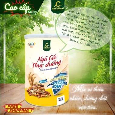 Ngũ cốc thực dưỡng AUCOFOOD cao cấp 23 loại hạt bổ sung dinh dưỡng hộp 500g giá ưu đãi 275k 4