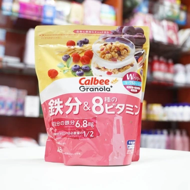 Ngũ Cốc Trái Cây Calbee Nhật Bản 400-600g Ít Đường Ăn Sáng Healthy Trắng Đỏ Giá Ưu Đãi 154.999₫
