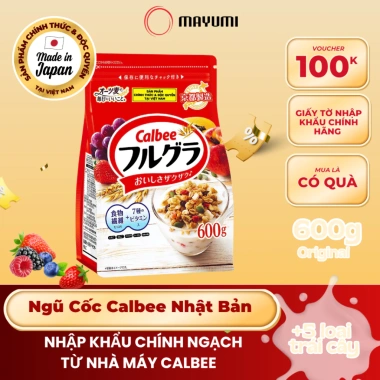 Ngũ Cốc Trái Cây Calbee Nhật Bản 400g - Ít Đường, Ăn Sáng Healthy, Giá 135.000₫ 9