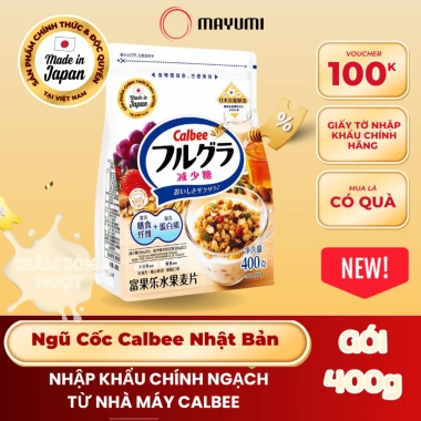 Ngũ Cốc Trái Cây Calbee Nhật Bản 400g - Ít Đường, Ăn Sáng Healthy, Giá 135.000₫ 10