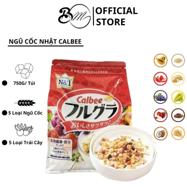 Ngũ Cốc Trái Cây Calbee Nhật Bản 750g - Giảm Cân, Tươi, Ship Nhanh Hà Nội 165k