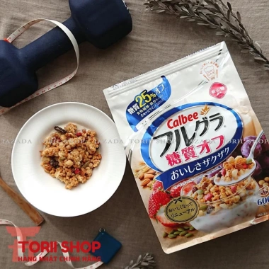 Ngũ cốc trái cây Calbee nội địa Nhật Bản - Đủ vị đỏ, trắng, nâu, giảm còn 200.000₫