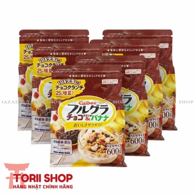 Ngũ cốc trái cây Calbee nội địa Nhật Bản - Đủ vị đỏ, trắng, nâu, giảm còn 200.000₫