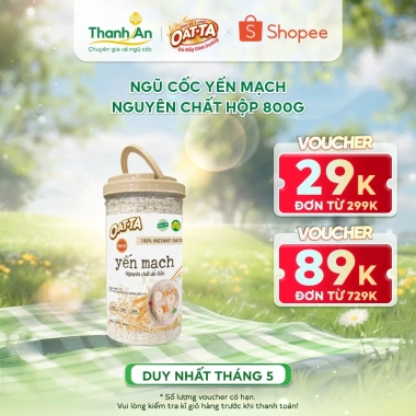 Ngũ cốc yến mạch OATTA 800g - Thơm ngon, giảm cân hiệu quả, giá ưu đãi 137k Ngũ cốc yến mạch OATTA 800g - Thơm ngon, giảm cân hiệu quả, giá ưu đãi 137k