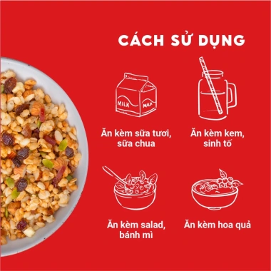 Ngũ Cốc Yến Mạch Trái Cây OATTA 600g Nguyên Cám – Thơm Ngon, Phù Hợp Ăn Kiêng – 156k 3 Ngũ Cốc Yến Mạch Trái Cây OATTA 600g Nguyên Cám – Thơm Ngon, Phù Hợp Ăn Kiêng – 156k 3