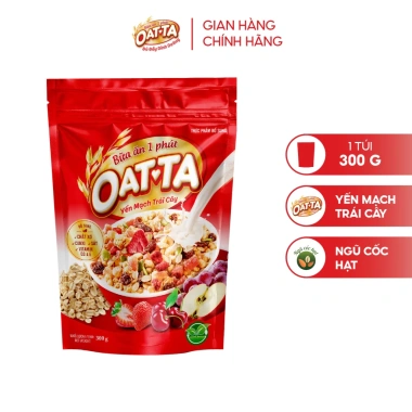 Ngũ Cốc Yến Mạch Trái Cây OATTA Nguyên Cám 300g – Thơm Ngon Ăn Kiêng, Giá 85.000đ