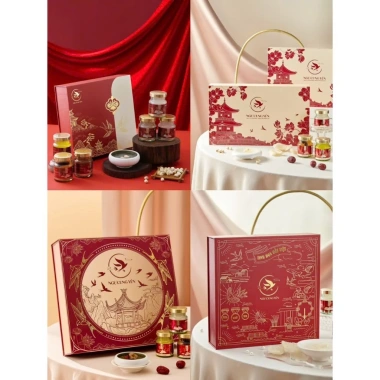 Ngự Cung Yến Sài Gòn Combo Yến Chưng Hồng Sâm 2.026 Set 6/10/15/25 hũ 70ml Quà sức khỏe lễ Tết 392.040đ 10 Ngự Cung Yến Sài Gòn Combo Yến Chưng Hồng Sâm 2.026 Set 6/10/15/25 hũ 70ml Quà sức khỏe lễ Tết 392.040đ 10