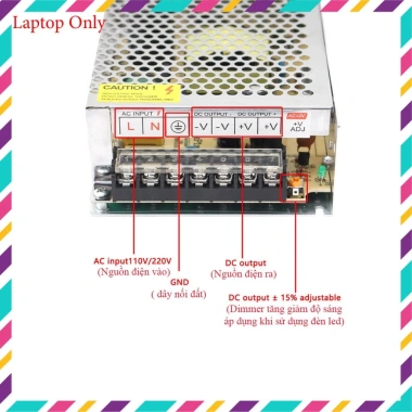Nguồn 12V đa năng 40A/30A/20A/15A/10A/5A cho Camera, Đèn LED, Motor - Bảo hành 12 tháng - Giá chỉ 69.000đ 8